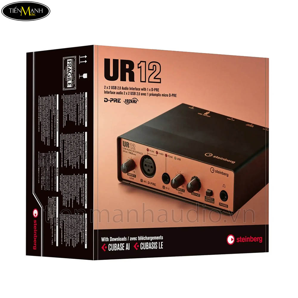 Soundcard Steinberg Ur B Audio Interface Tienmanhaudio