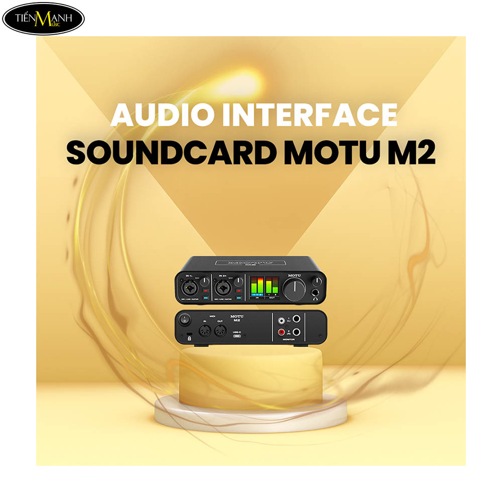 Motu M2 Interface Soundcard Motu M2 USB-C ,Audio Interface - tienmanhaudio