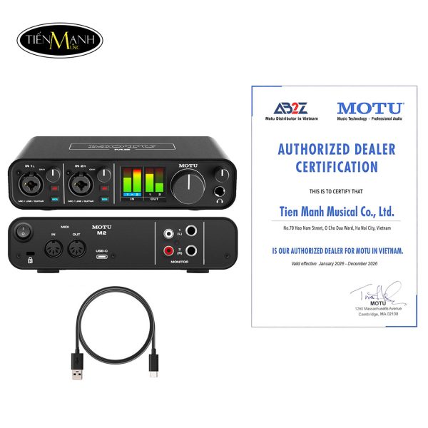 Soundcard Motu M2 USB-C ,Audio Interface