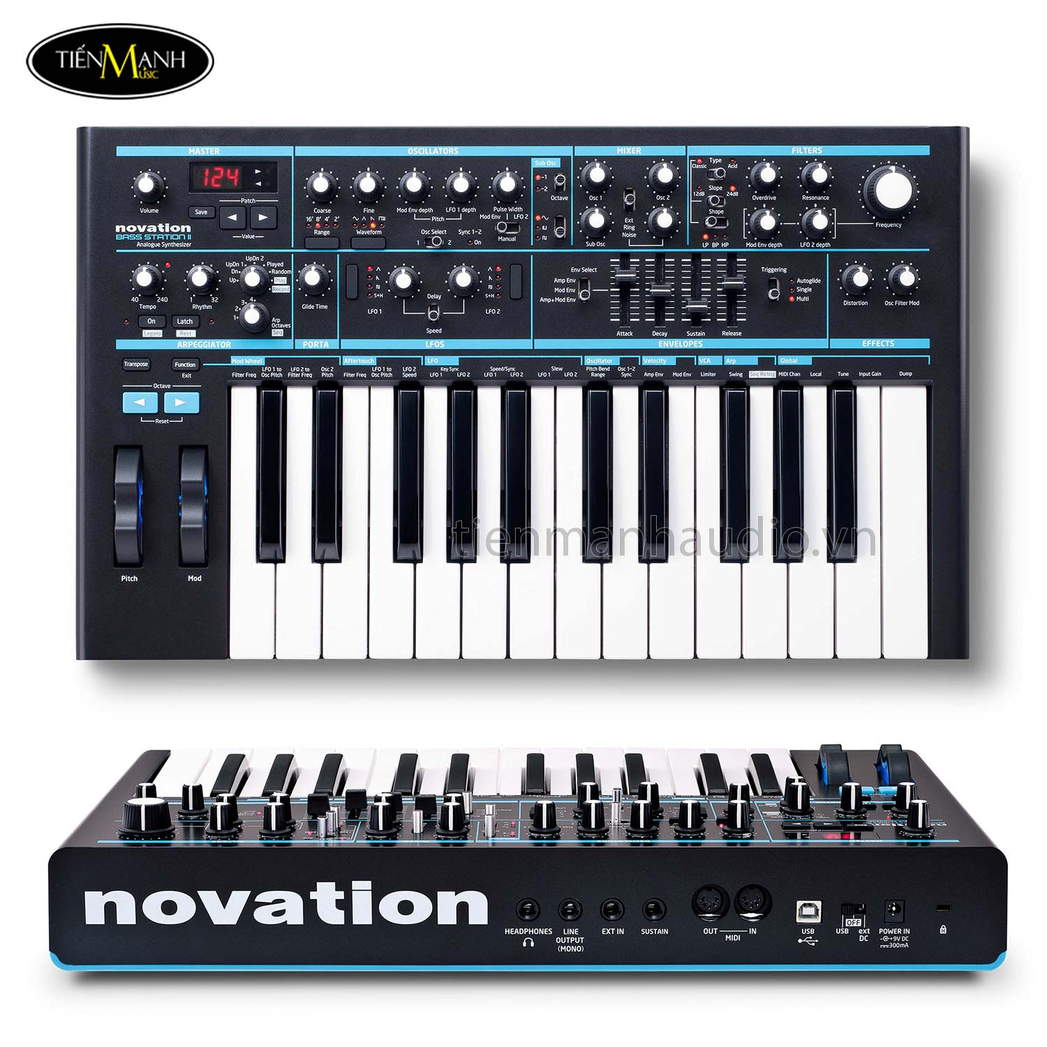 Novation Bass Station II Analog Synthesizer Controller