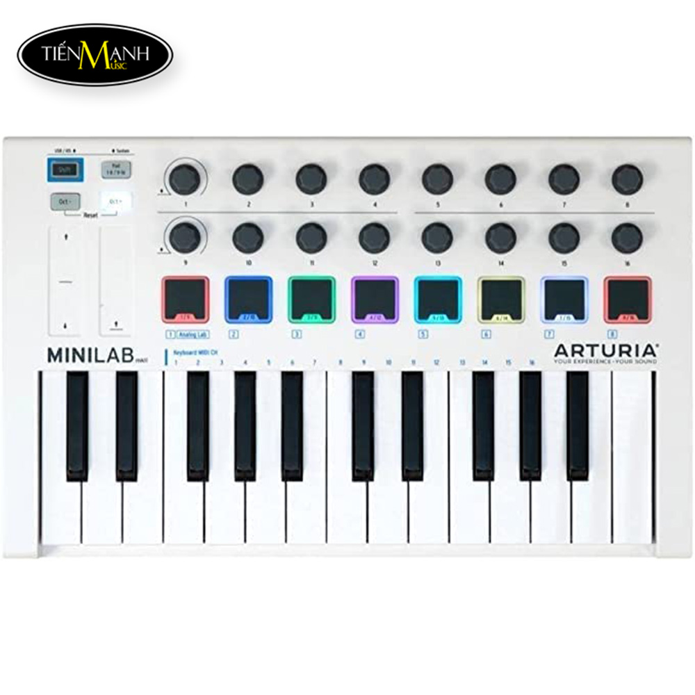 arturia-minilab-mkii-white-midi-controller