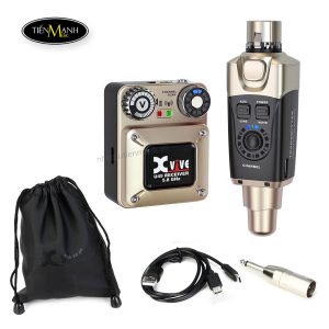 Bộ thu phát không dây Xvive U45 (1 phát, 1 thu), wireless 5.8Ghz cho tai nghe kiểm âm