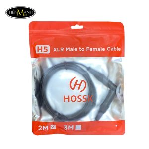Dây Cáp Micro Hossk H5 2 Đầu Canon – XLR Đực Sang Cái 2 mét, 3 mét